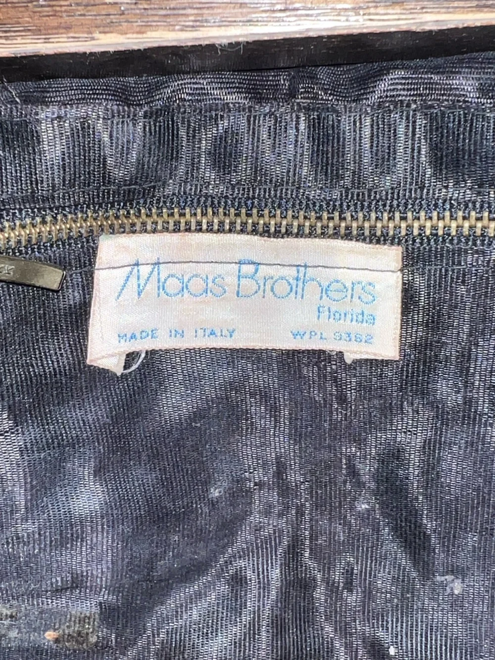 Vintage Maas Brothers Florida Woven Black Clutch Bag Made in Italy Boho - Picture 11 of 14